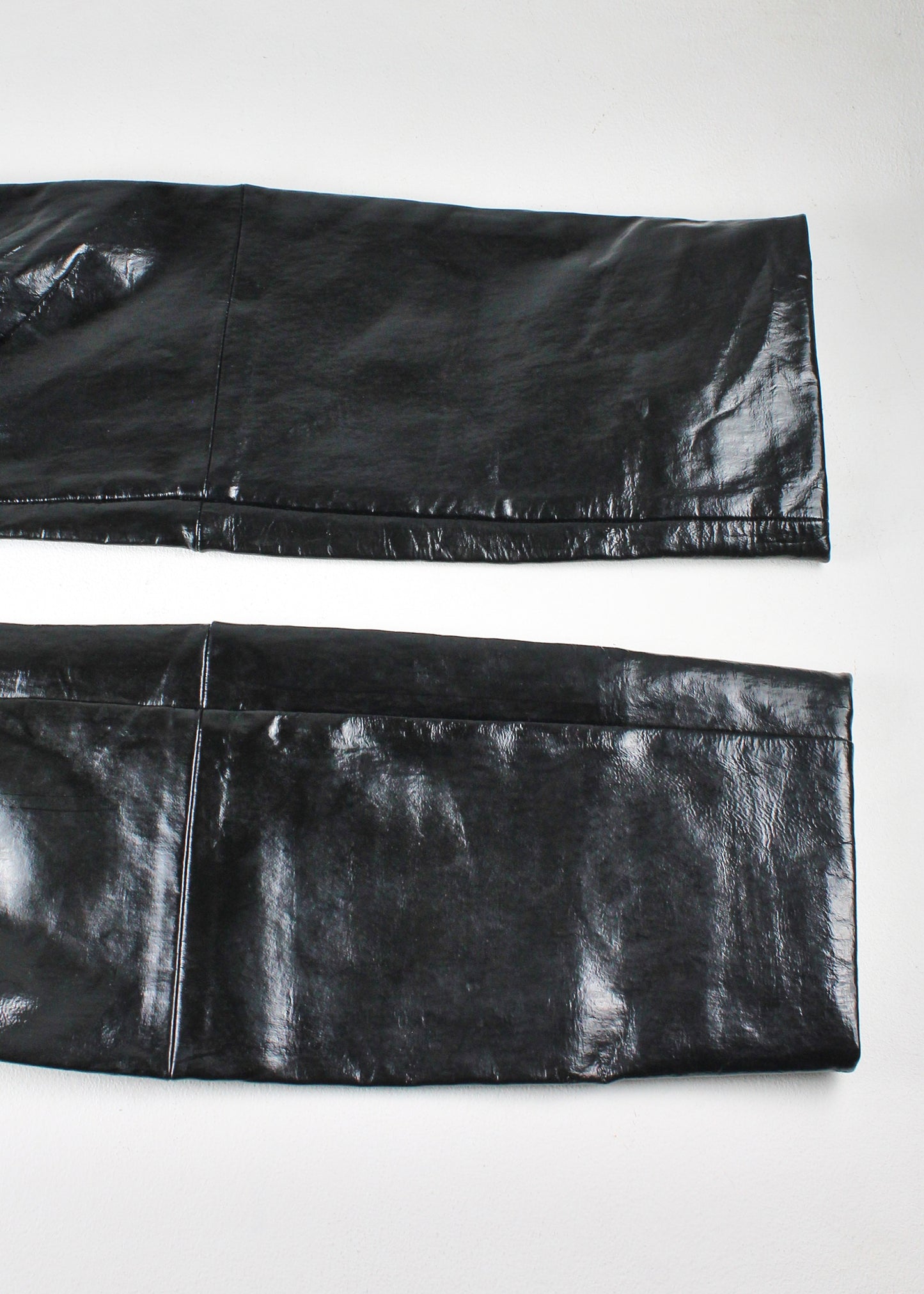 Haider Ackermann Black Patent Leather Pants