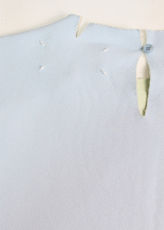 Maison Martin Margiela Light Blue Flat Pattern Top