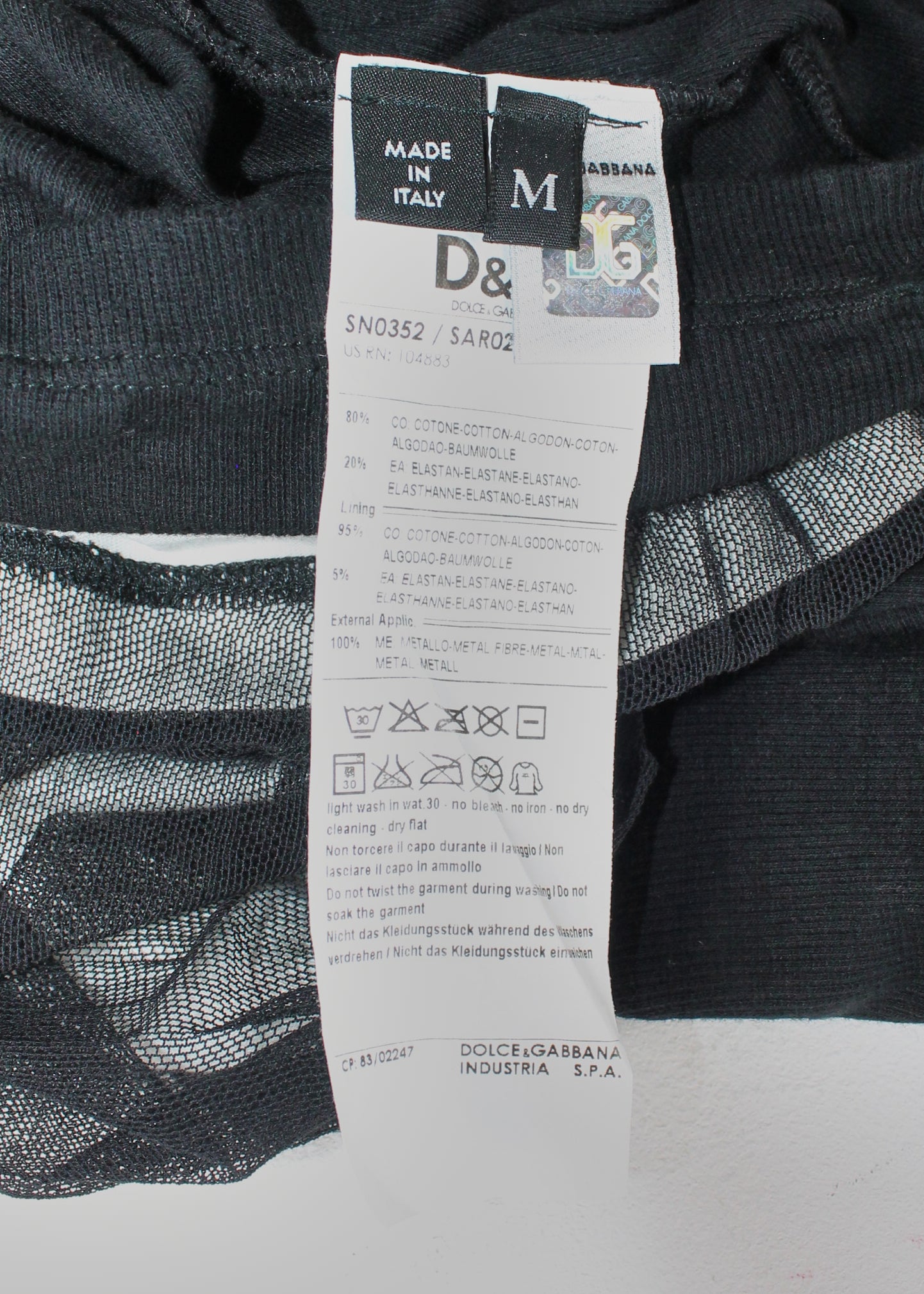 Dolce & Gabbana Studded Metal Mesh Double Layer Tank Top