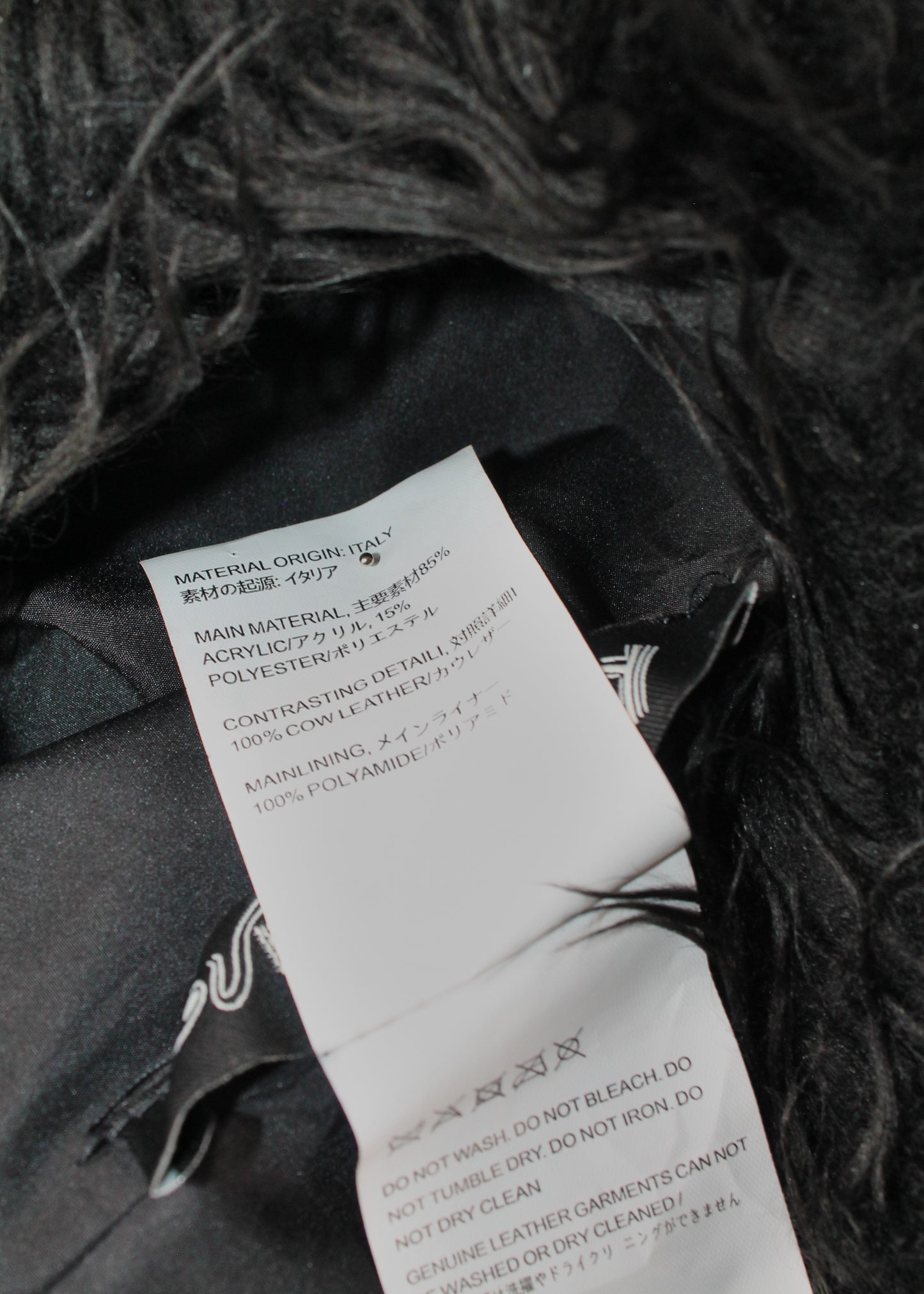 Our Legacy Drip Dark Brown Fur Bag