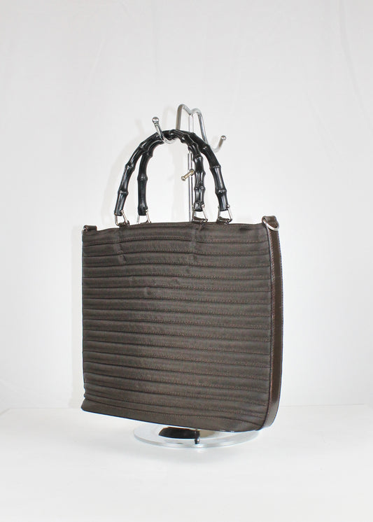 Gucci Bamboo Nylon Tote Bag