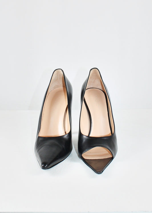 Erika Cavallini Asymmetric Pointed-Toe Pumps
