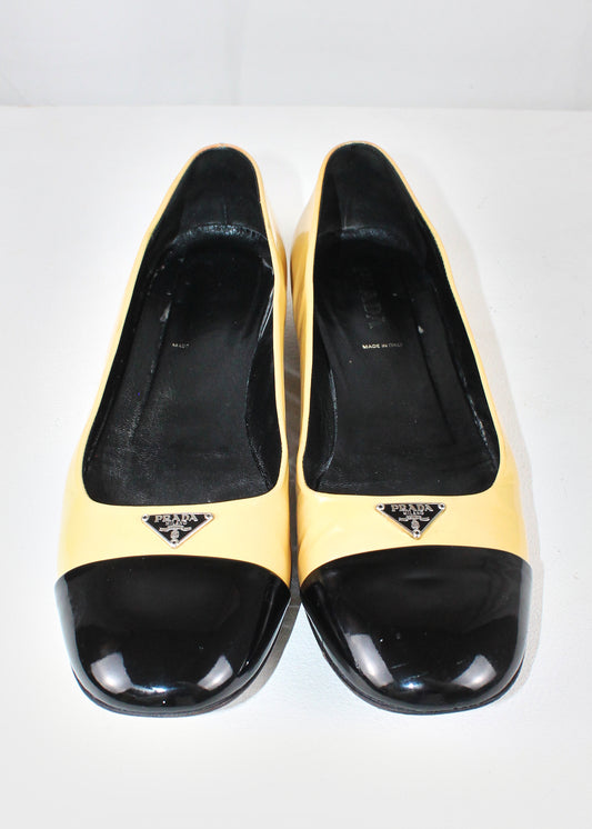 Prada Patent Leather Ballet Flats