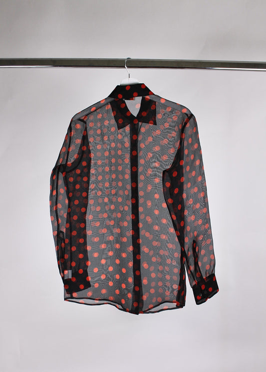 Dries Van Noten Red Polka Dots Shirt