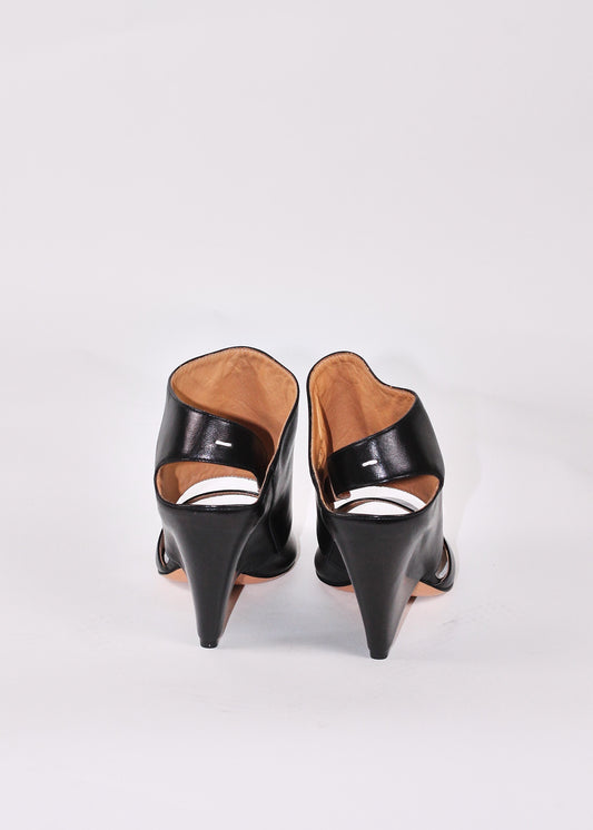 Maison Martin Margiela black wedge sandals