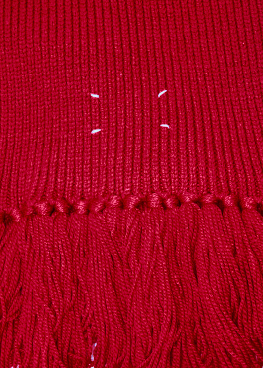 Maison Martin Margiela Red Knitted Scarf (FW2005)