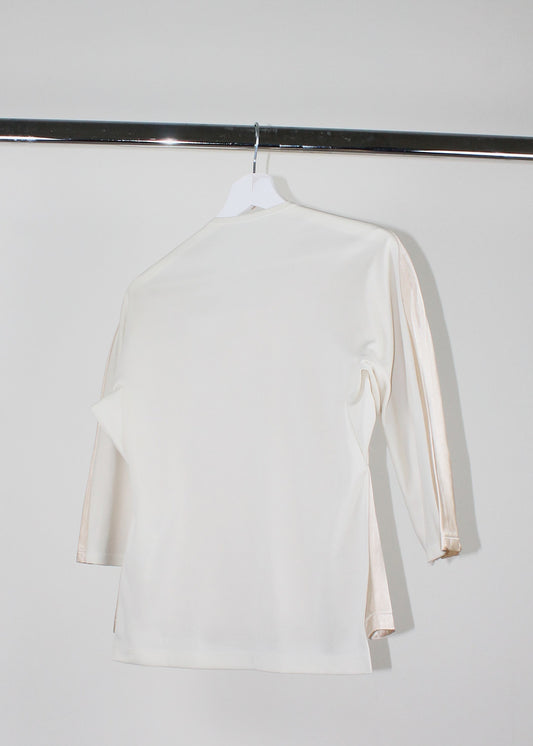 Comme des Garçons Comme des Garçons Ivory Satin/Cotton Top