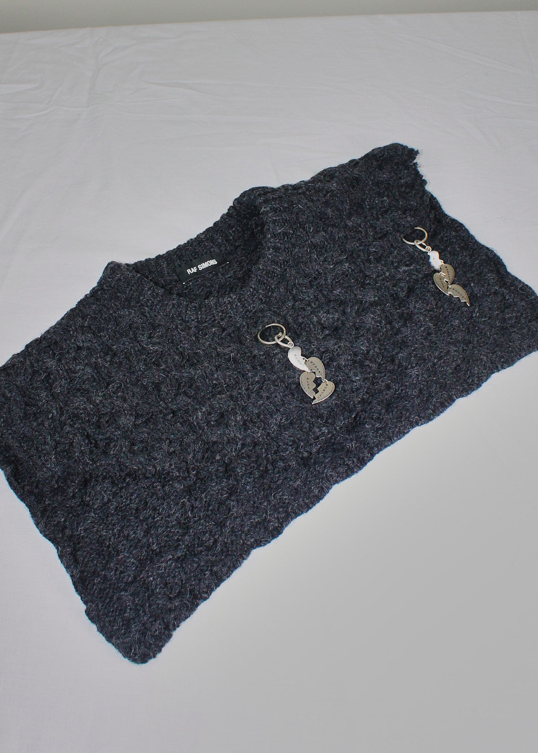 Raf Simons Blue Monday Embellished Honey Stitch Sweater (AW2019)