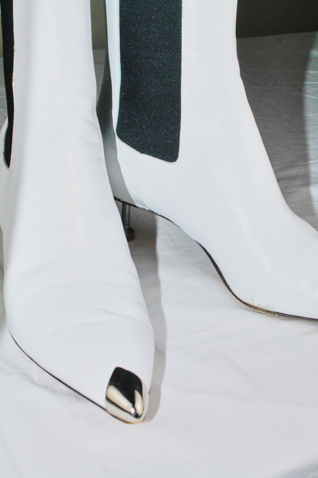 Maison Martin Margiela Nail Heel White Boots