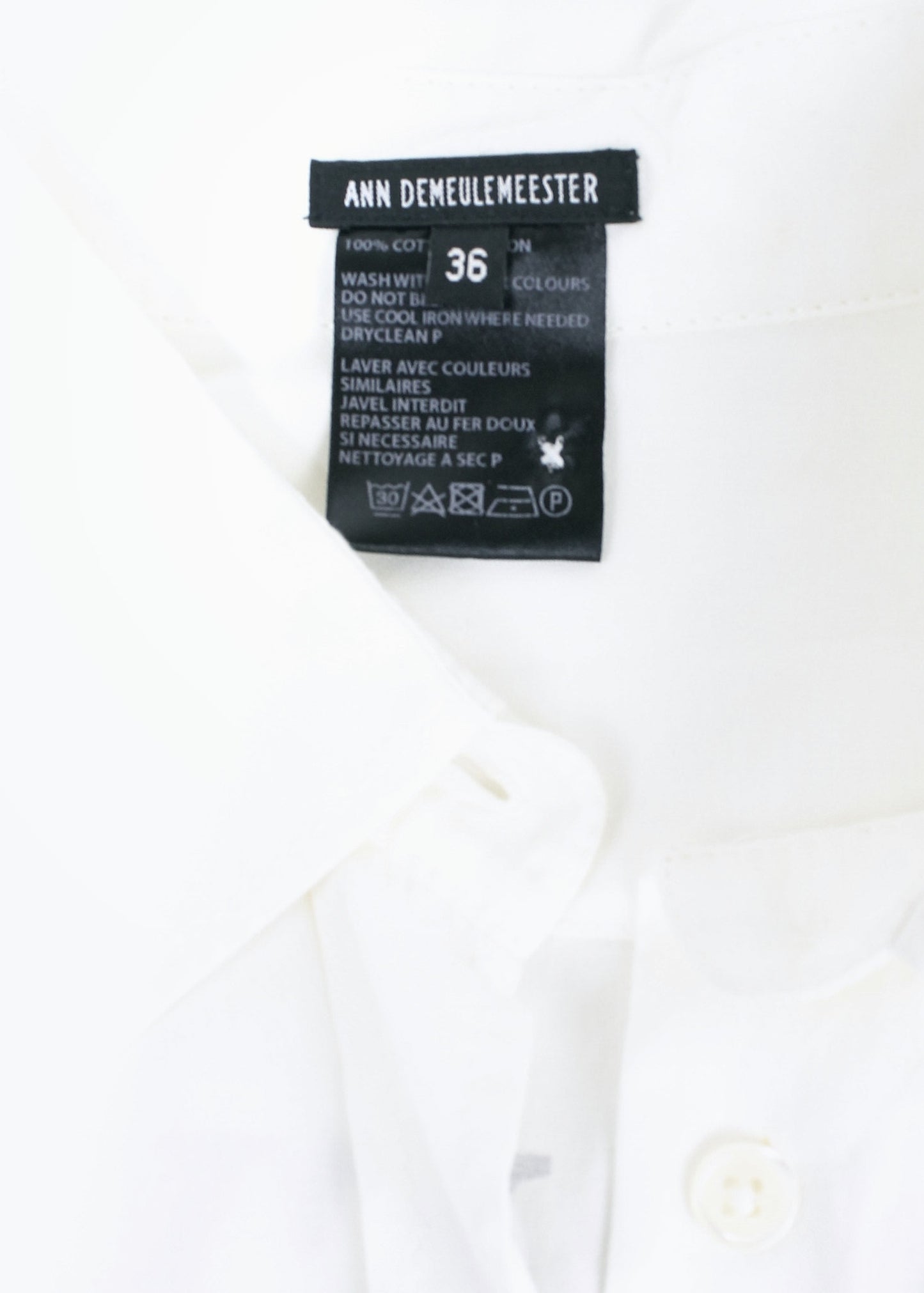 Ann Demeulemeester 'Forever 02 Kids' White Shirt (SS2018)