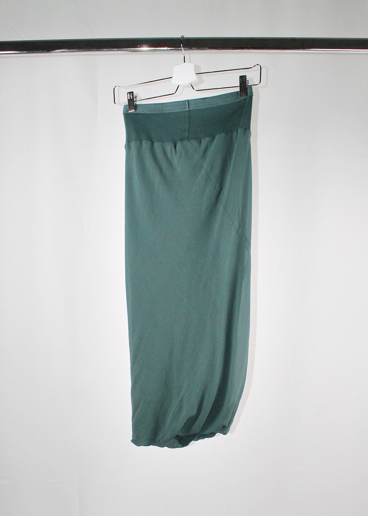 Rick Owens Mastodon Teal Silk Skirt (FW16)