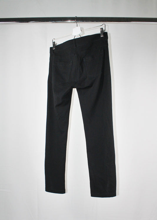 Ann Demeulemeester Black Wool Cropped Trousers