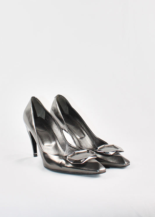 Roger Vivier Silver Shoes (SIZE 39.5)