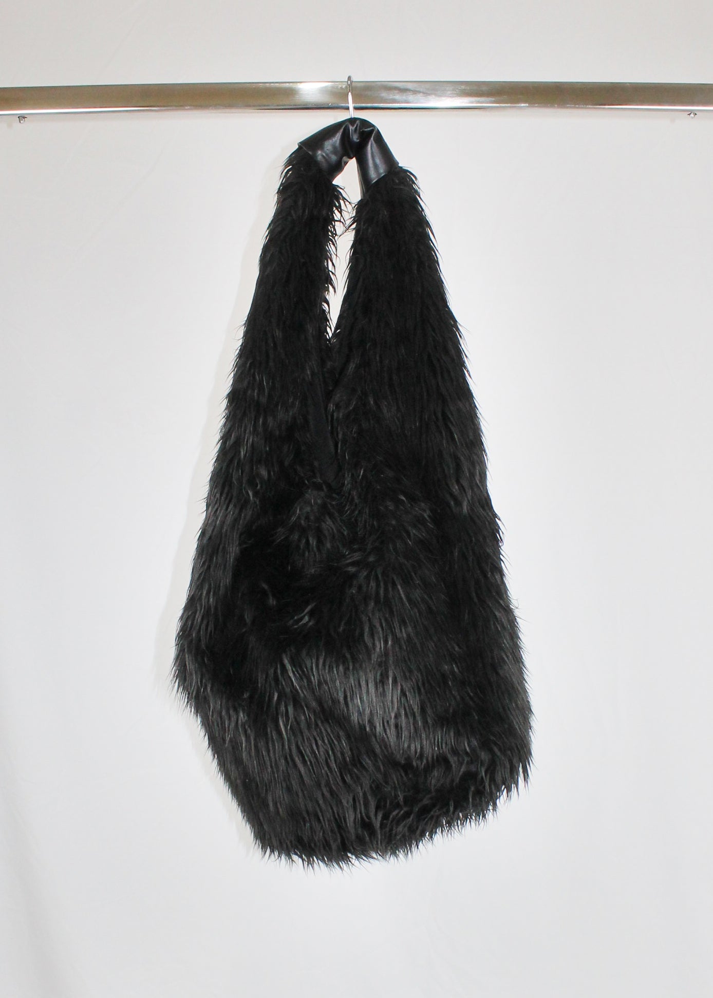 Our Legacy Drip Dark Brown Fur Bag