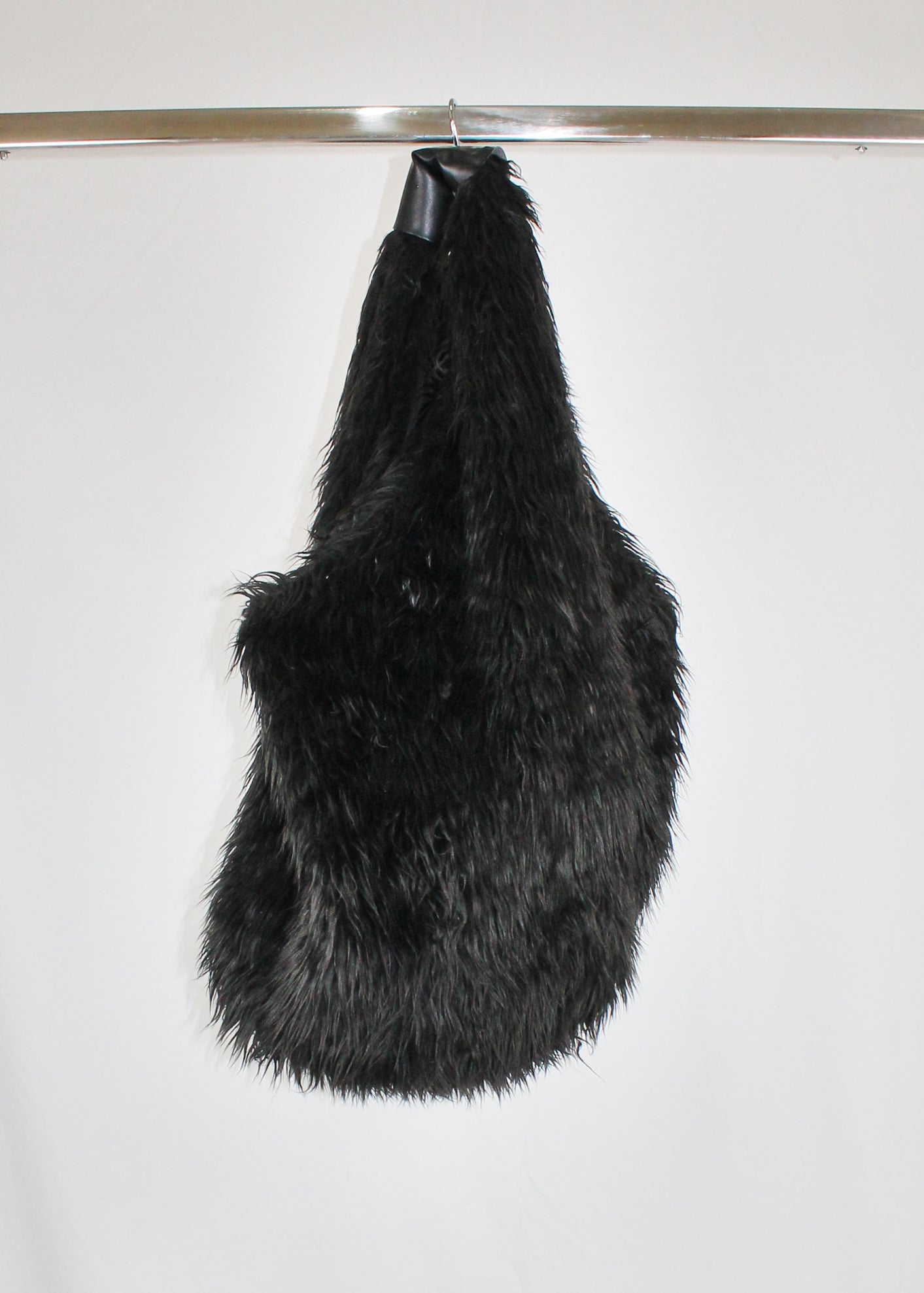 Our Legacy Drip Dark Brown Fur Bag