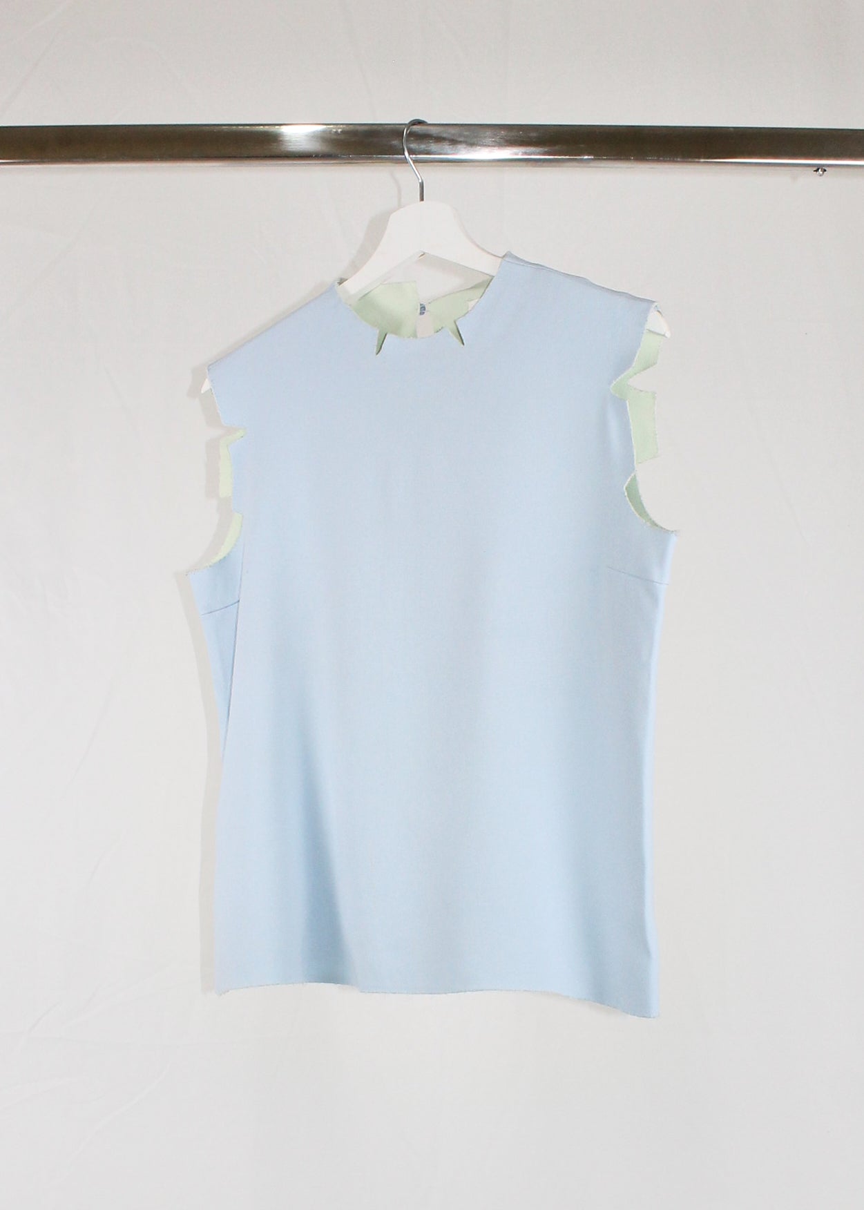 Maison Martin Margiela Light Blue Flat Pattern Top