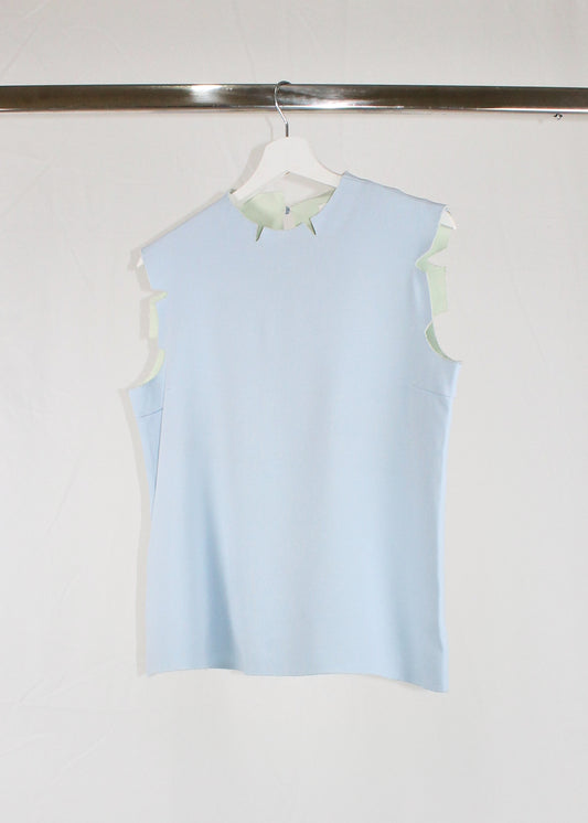 Maison Martin Margiela Light Blue Flat Pattern Top