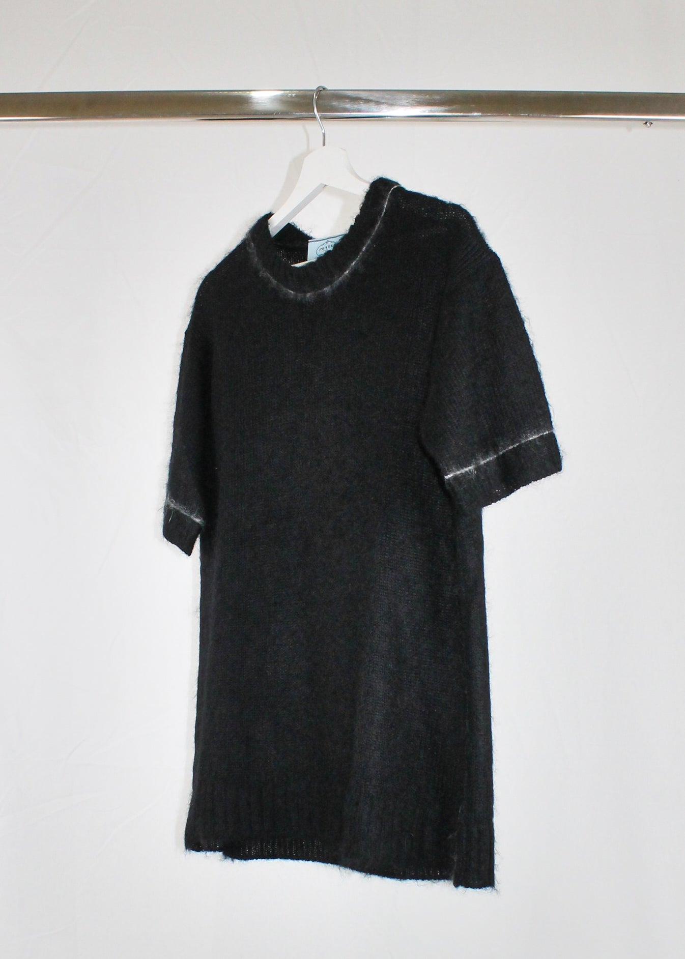 Prada Mohair Blend Short-Sleeve Jumper