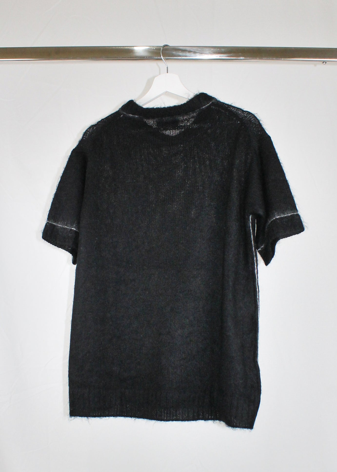 Prada Mohair Blend Short-Sleeve Jumper