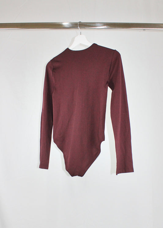 Christian Dior Vintage Brown Button-Down Bodysui