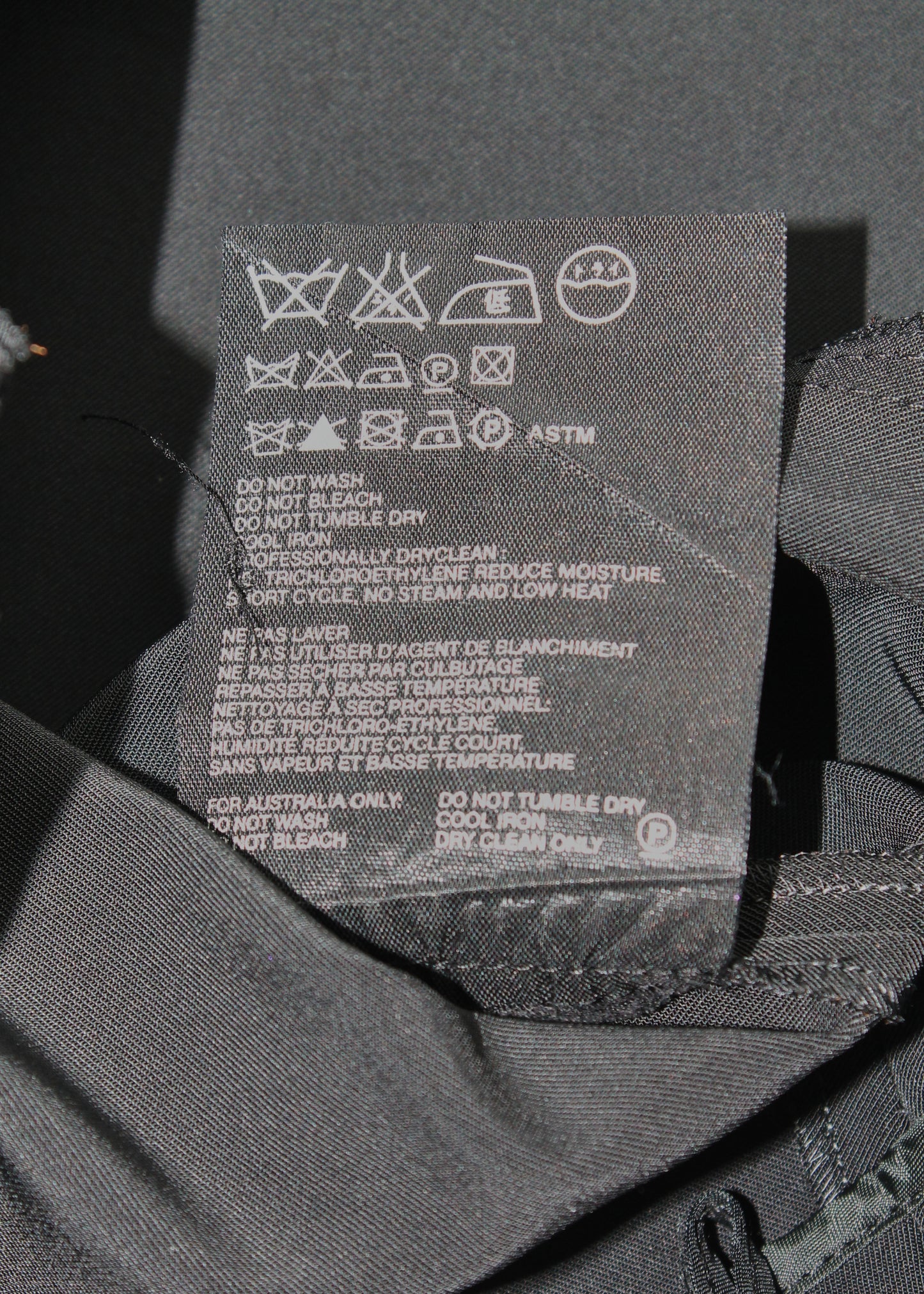 Prada Black Nylon Mid Length Skirt