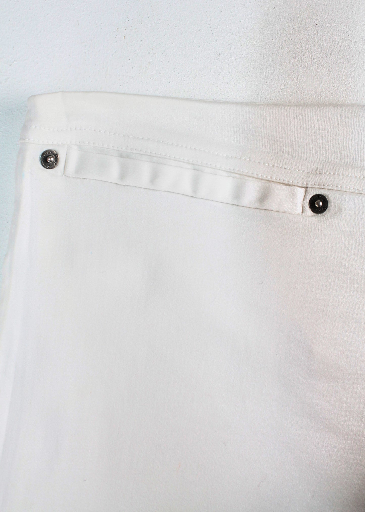 Dior by John Galliano White Trousers with Buckle Straps (FW2003)