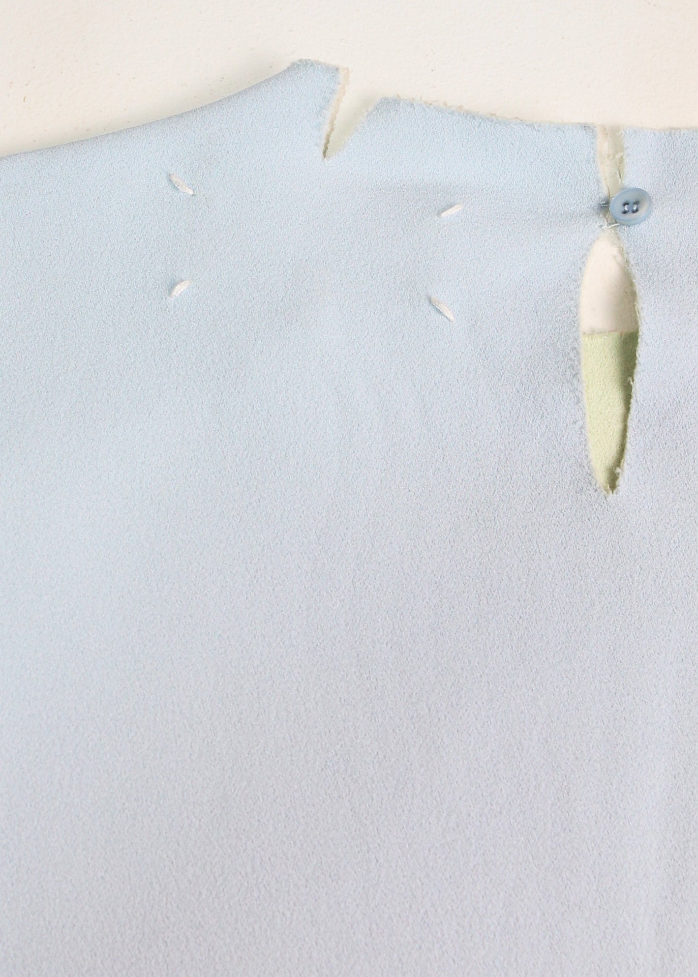 Maison Martin Margiela Light Blue Flat Pattern Top
