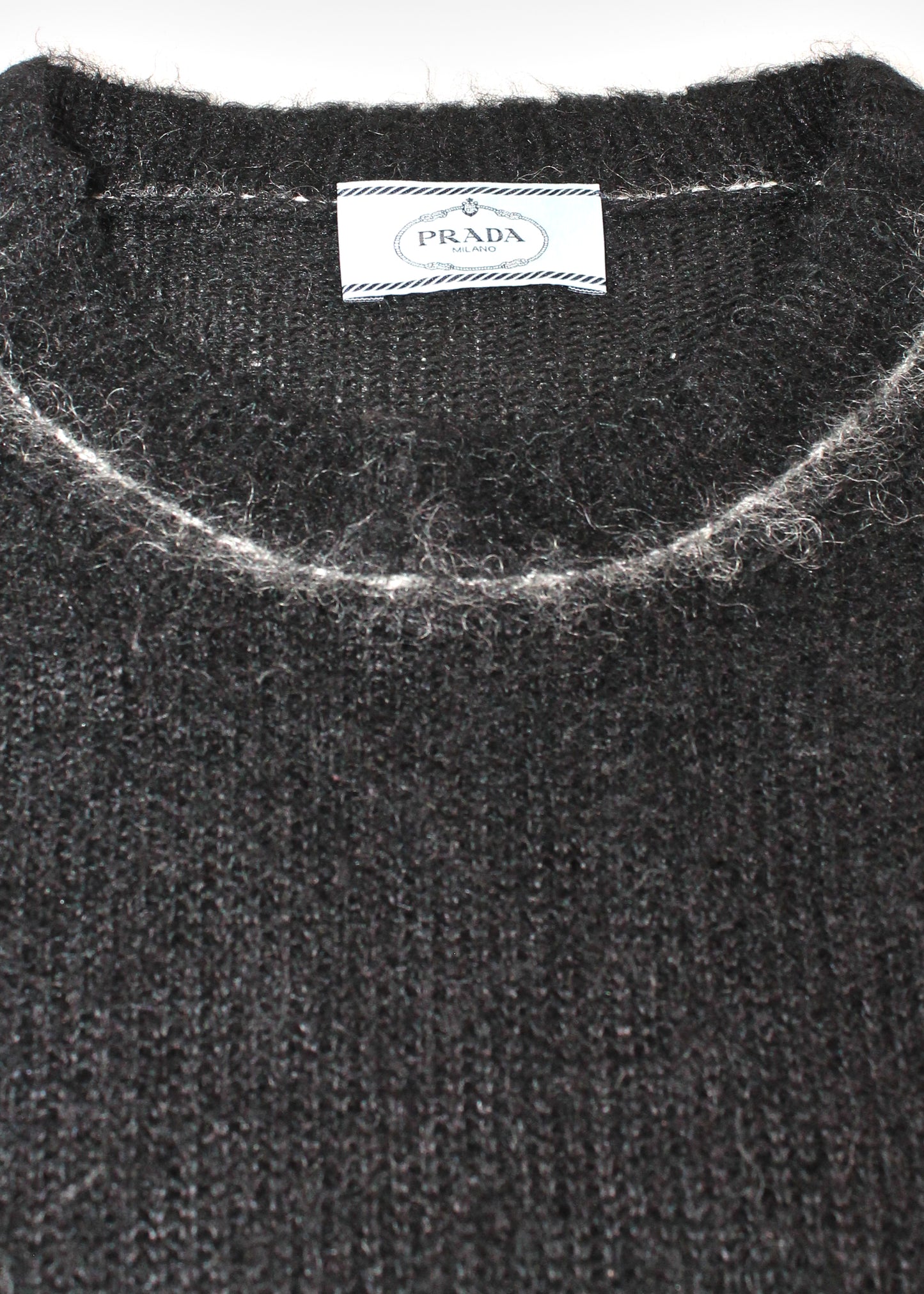 Prada Mohair Blend Short-Sleeve Jumper