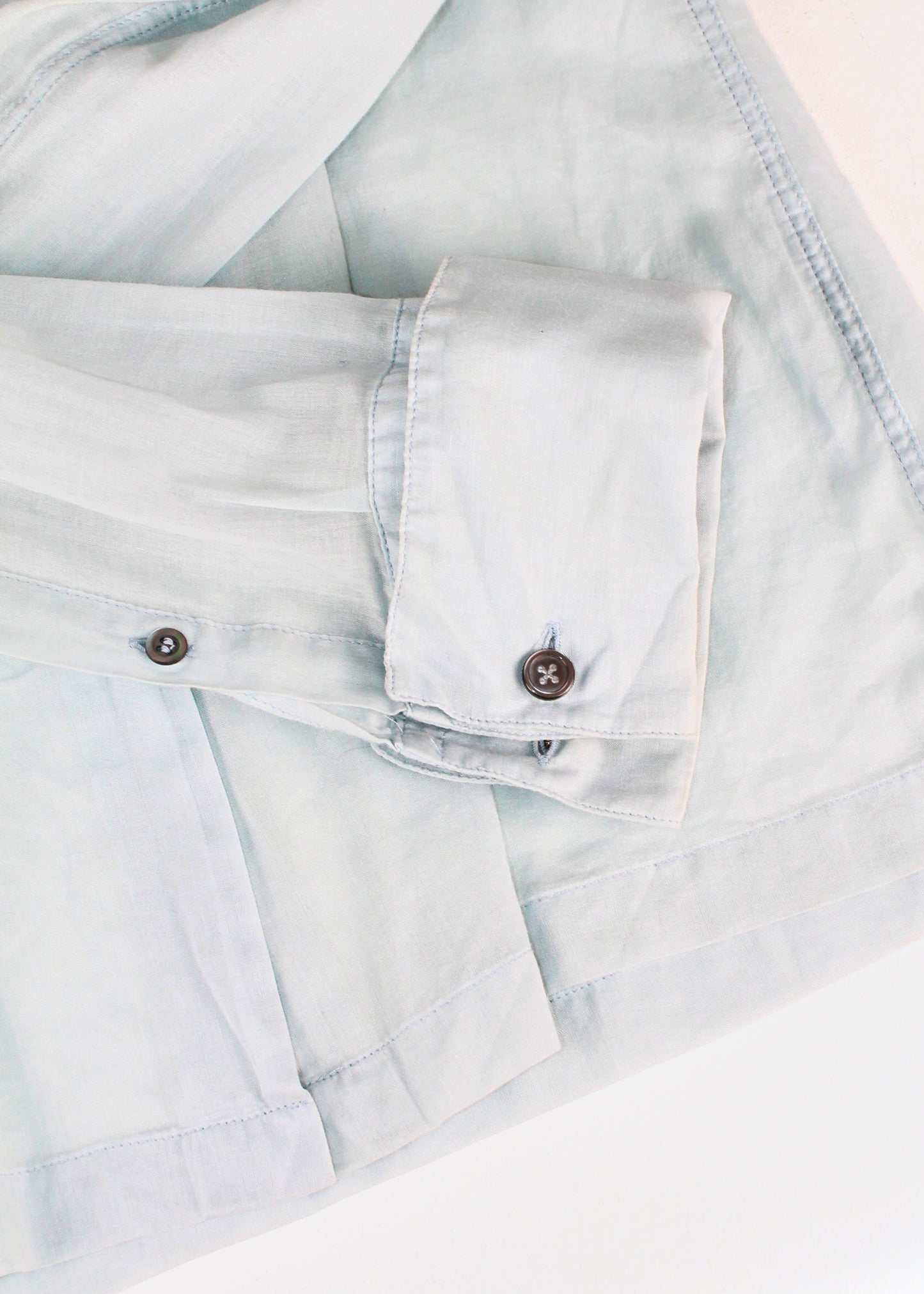 Dries Van Noten Blue Sheer Shirt