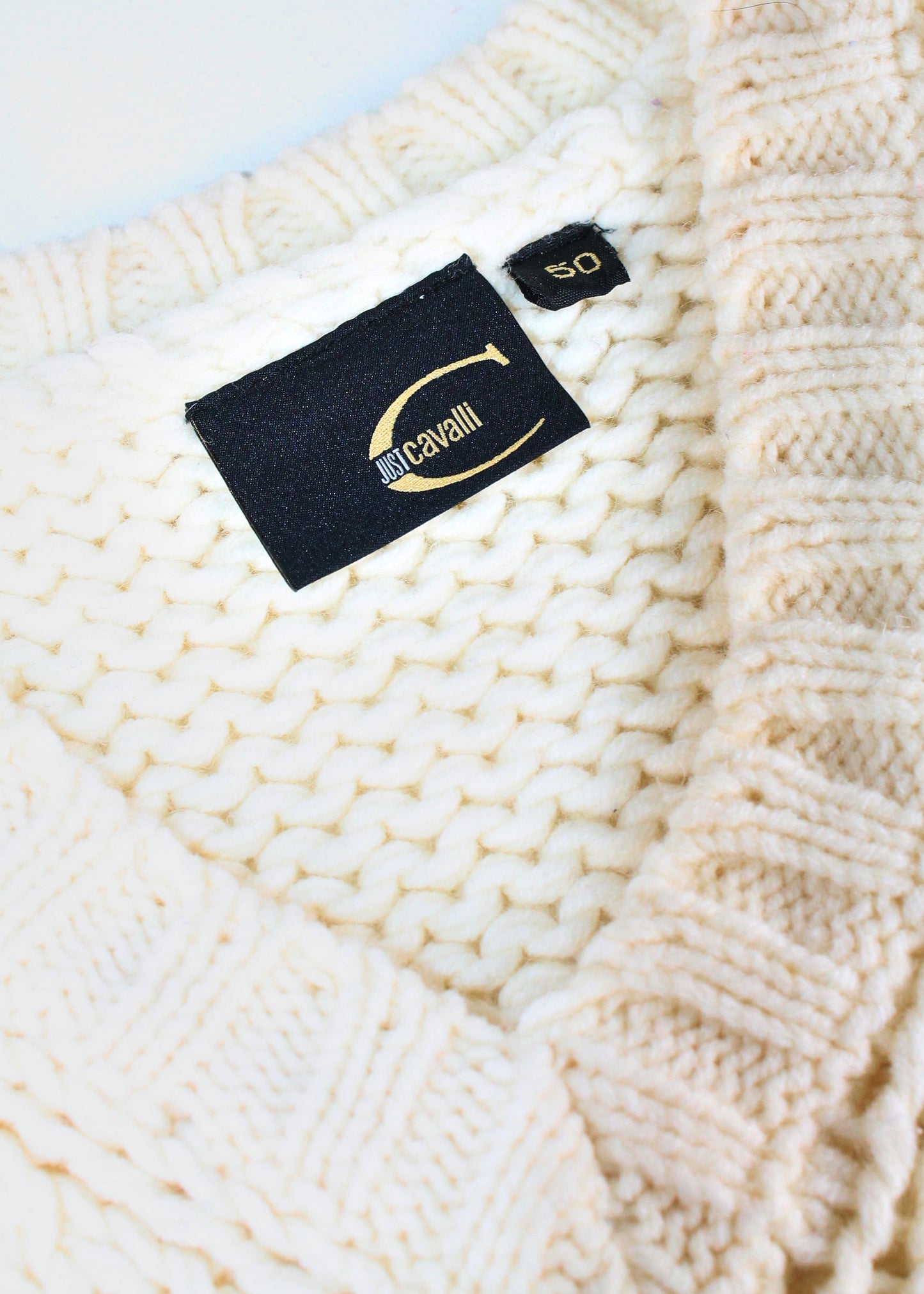 Just Cavalli Men's Chunky Knit Vest