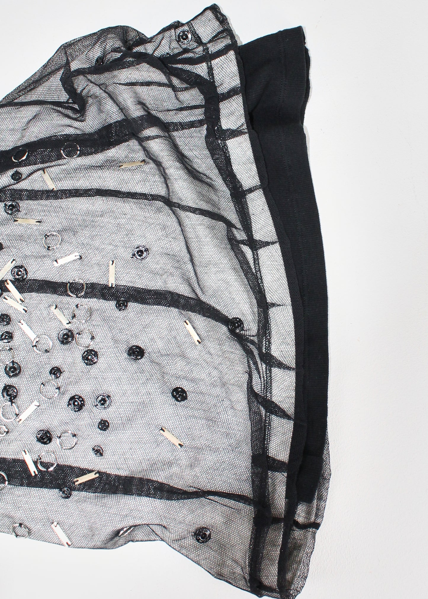 Dolce & Gabbana Studded Metal Mesh Double Layer Tank Top