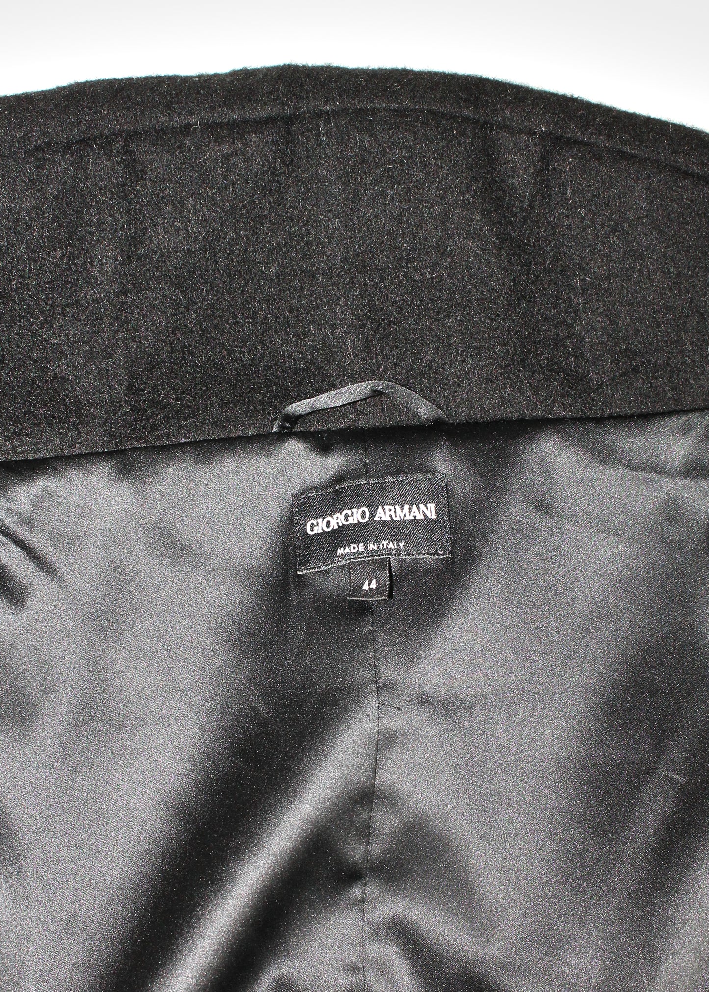 Giorgio Armani Black Cashmere Cropped Jacket