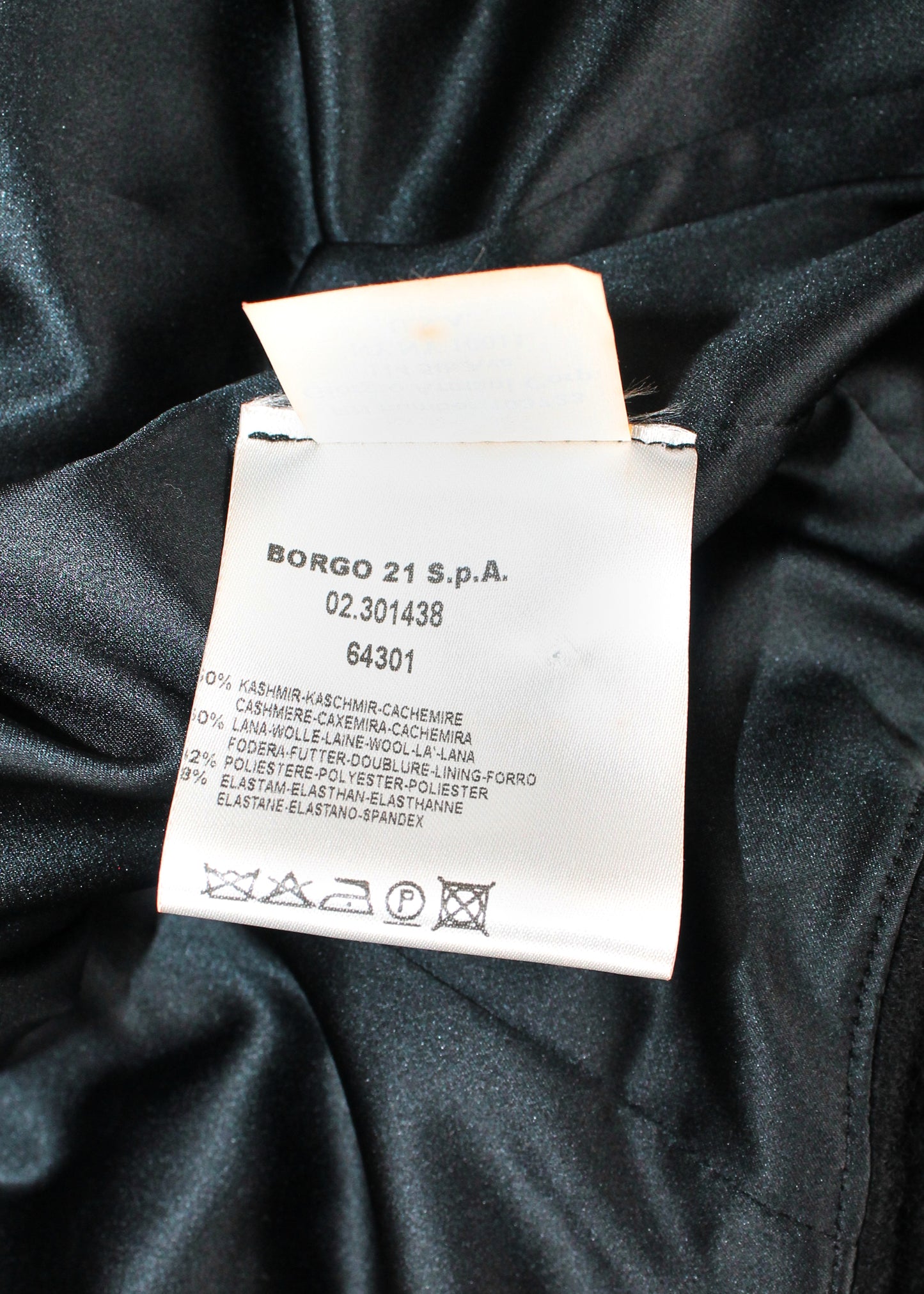 Giorgio Armani Black Cashmere Cropped Jacket