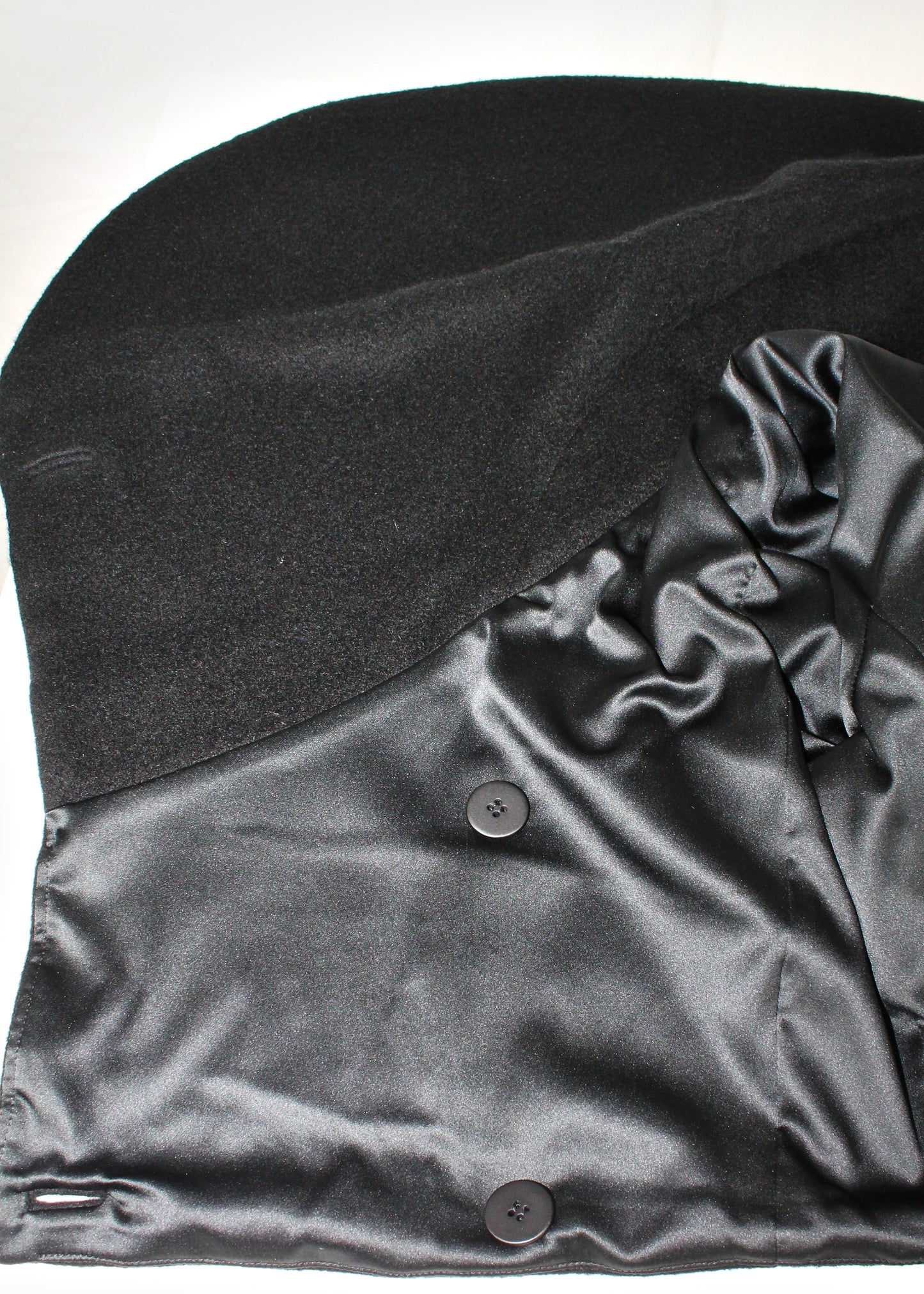 Giorgio Armani Black Cashmere Cropped Jacket