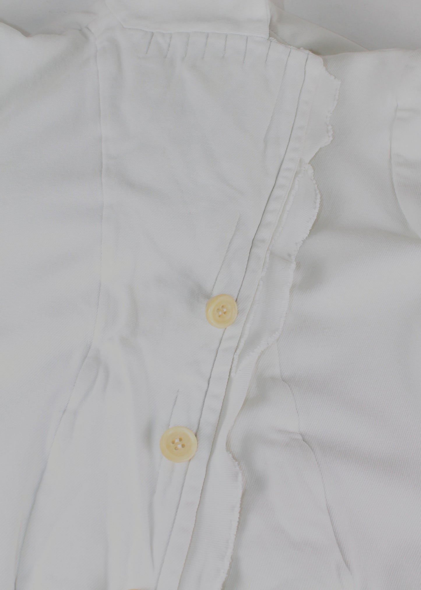 Comme des Garçons Comme des Garçons Ruffled White Blazer