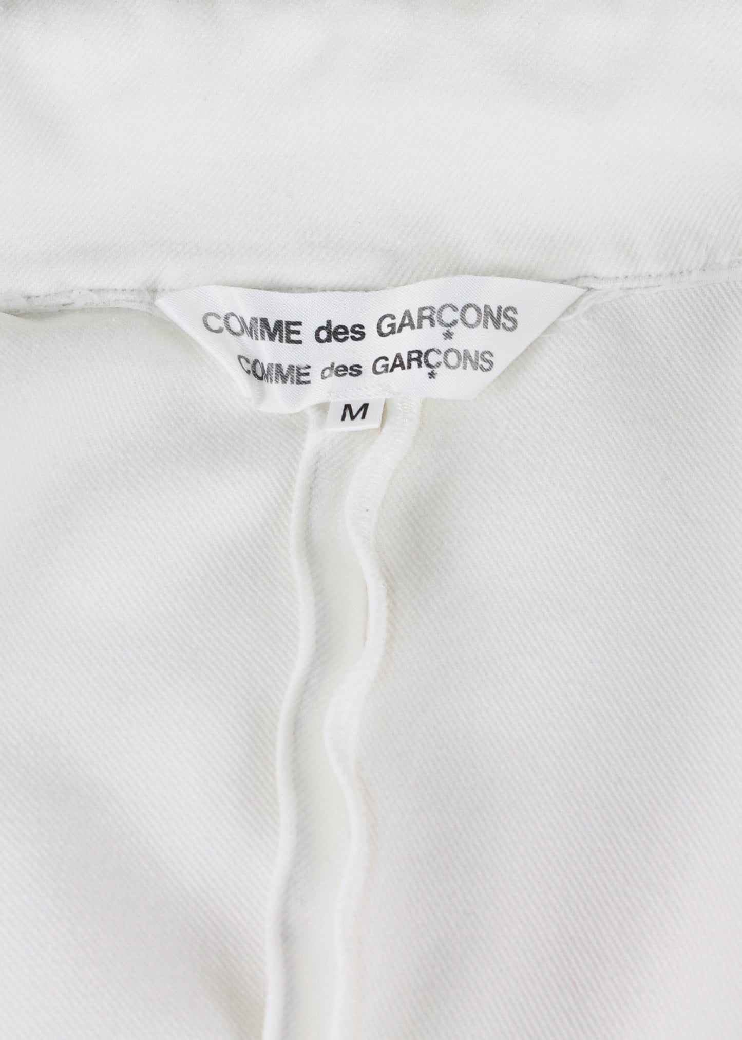 Comme des Garçons Comme des Garçons Ruffled White Blazer