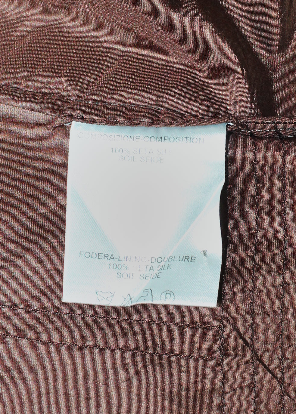 Gucci by Tom Ford Brown Wrap Silk Blazer