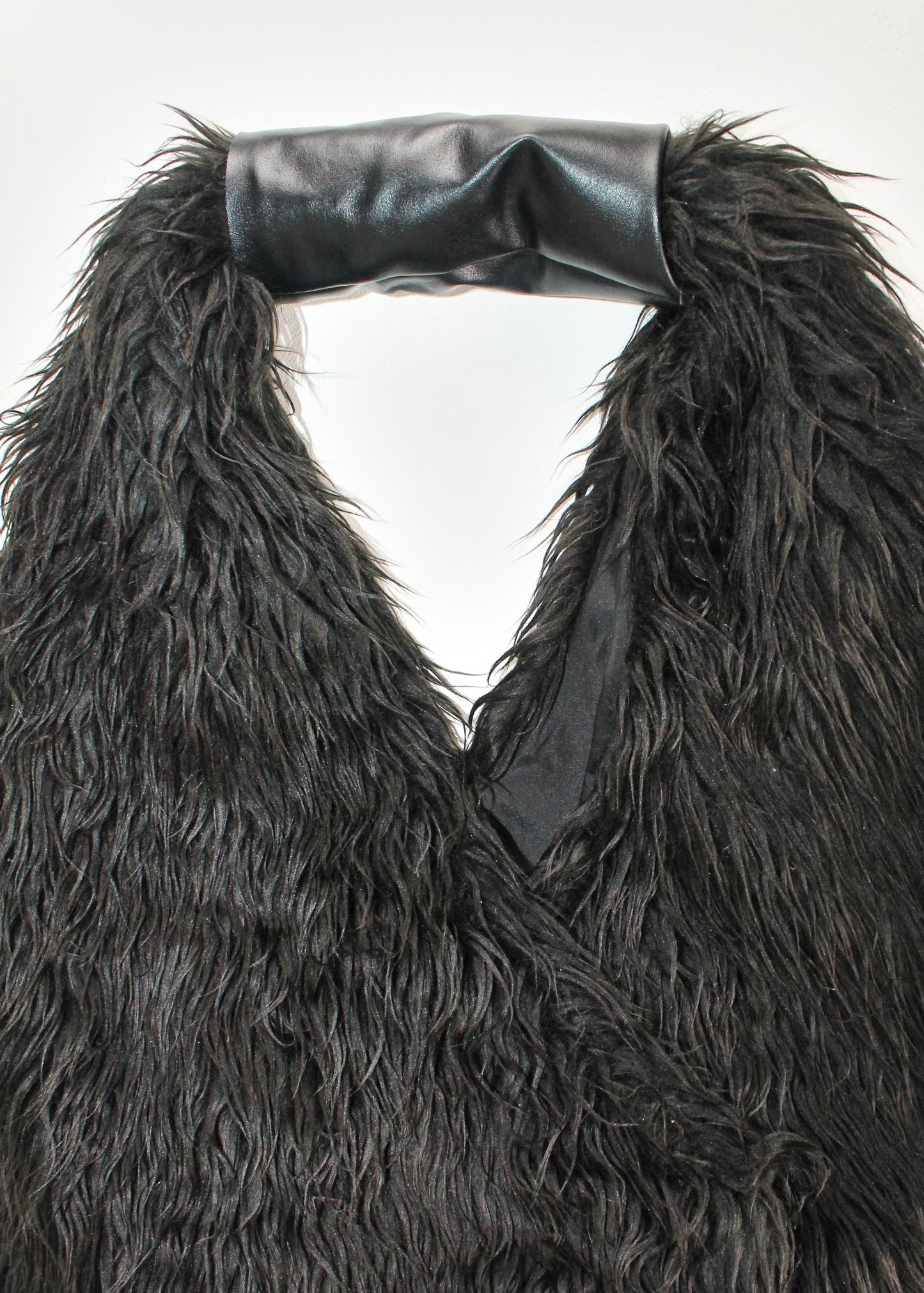 Our Legacy Drip Dark Brown Fur Bag
