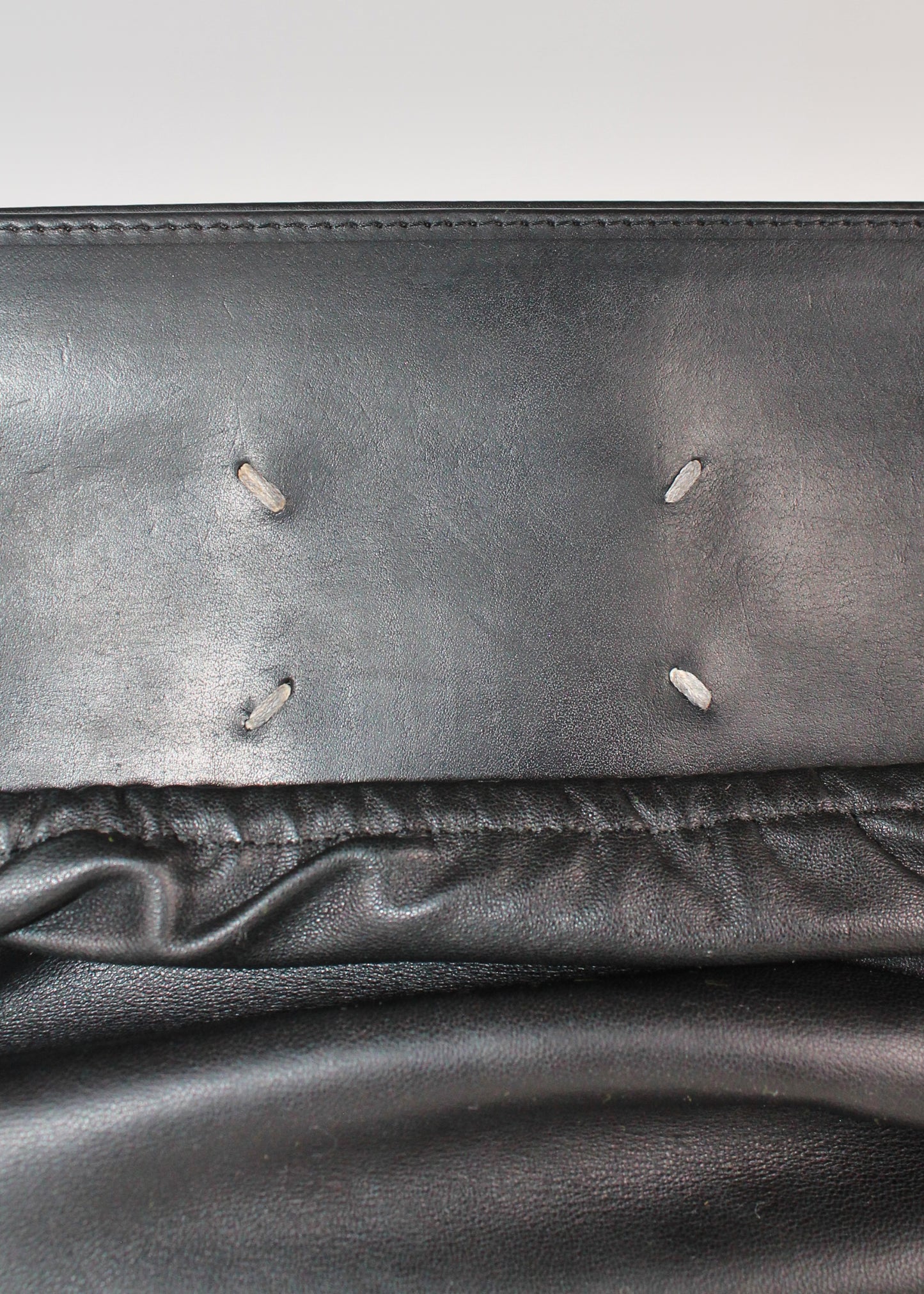 Maison Martin Margiela Black Leather Clutch (FW 2010)