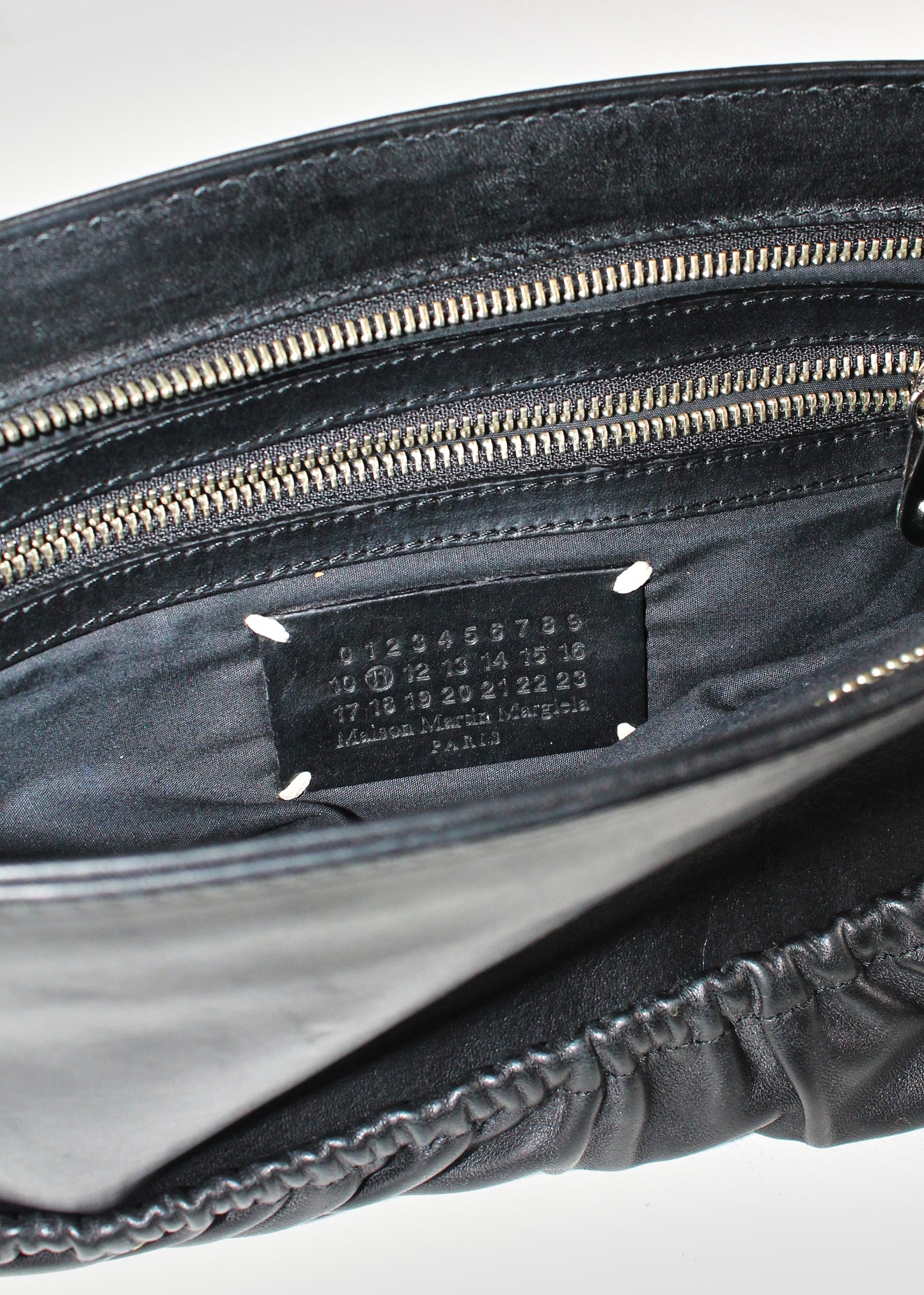 Maison Martin Margiela Black Leather Clutch (FW 2010)