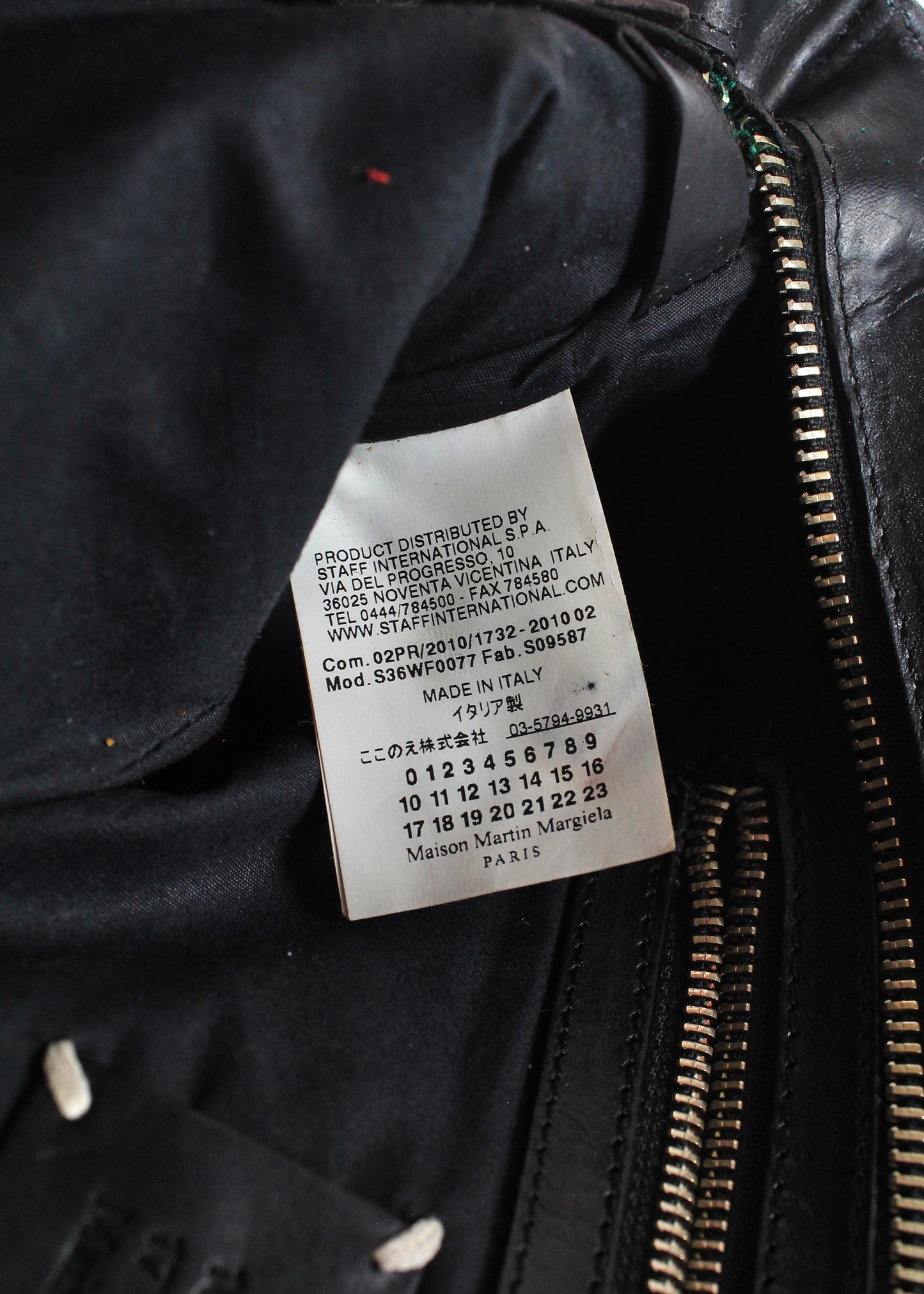Maison Martin Margiela Black Leather Clutch (FW 2010)