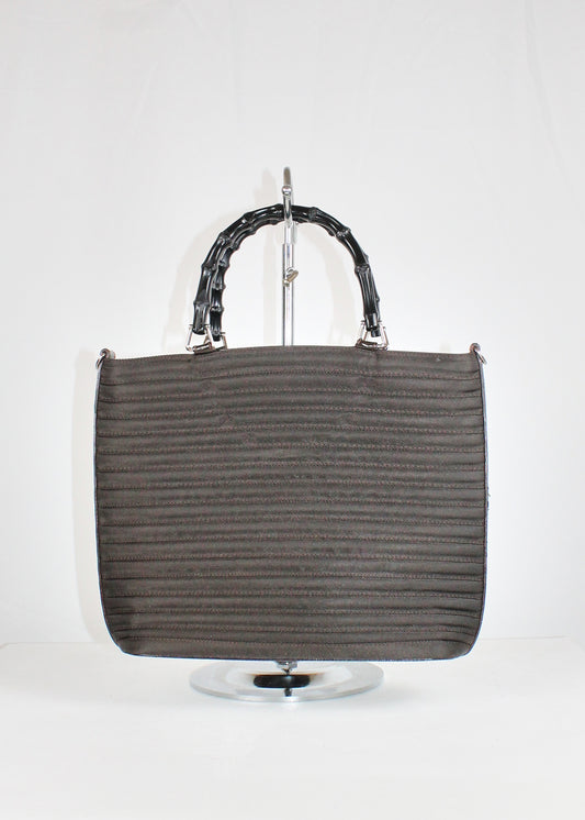 Gucci Bamboo Nylon Tote Bag