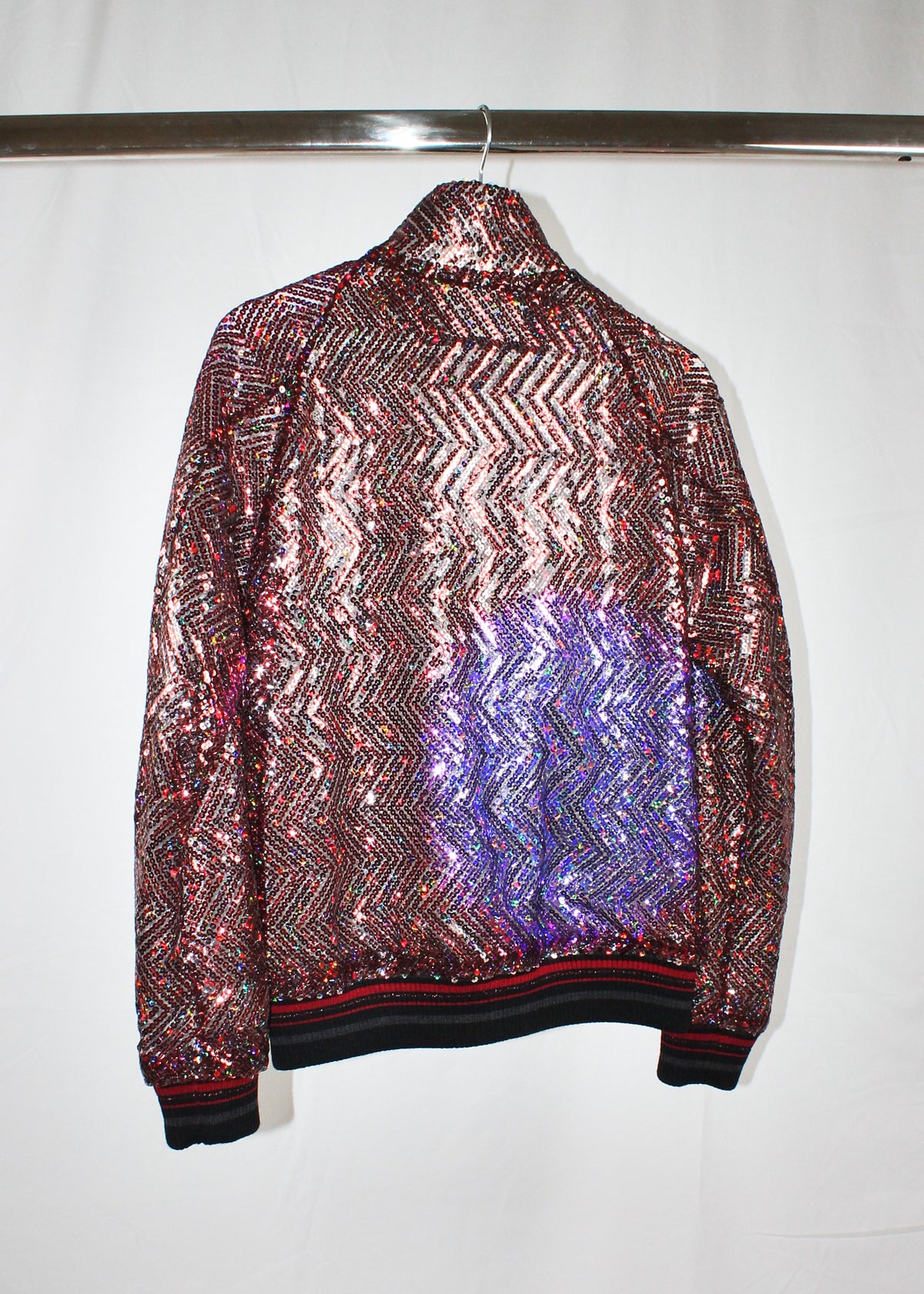 Maison Martin Margiela Multicolored Sequin Bomber Jacket (FW2016)