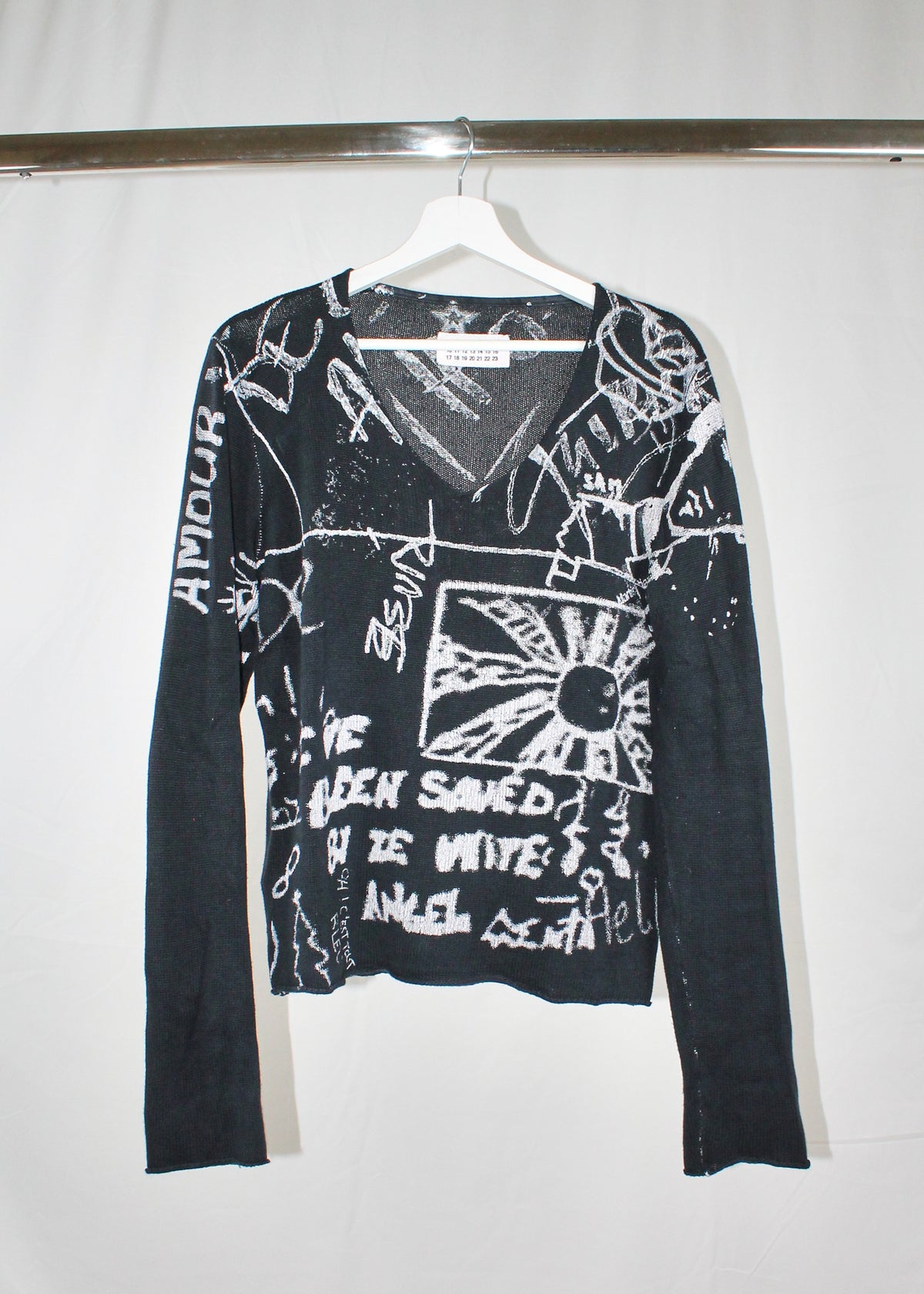 MM6 Maison Margiela Handwritten Vintage Jumper (FW2004)