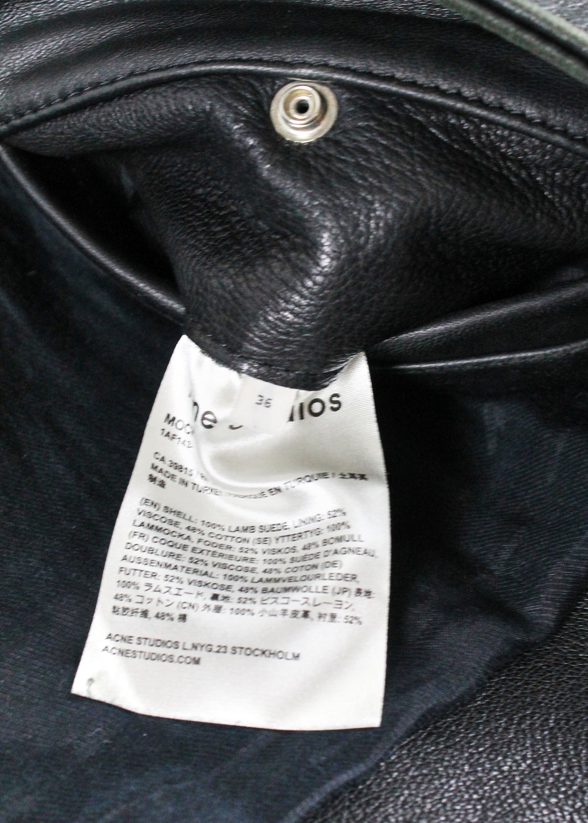 Acne Sudios Leather Biker Jacket