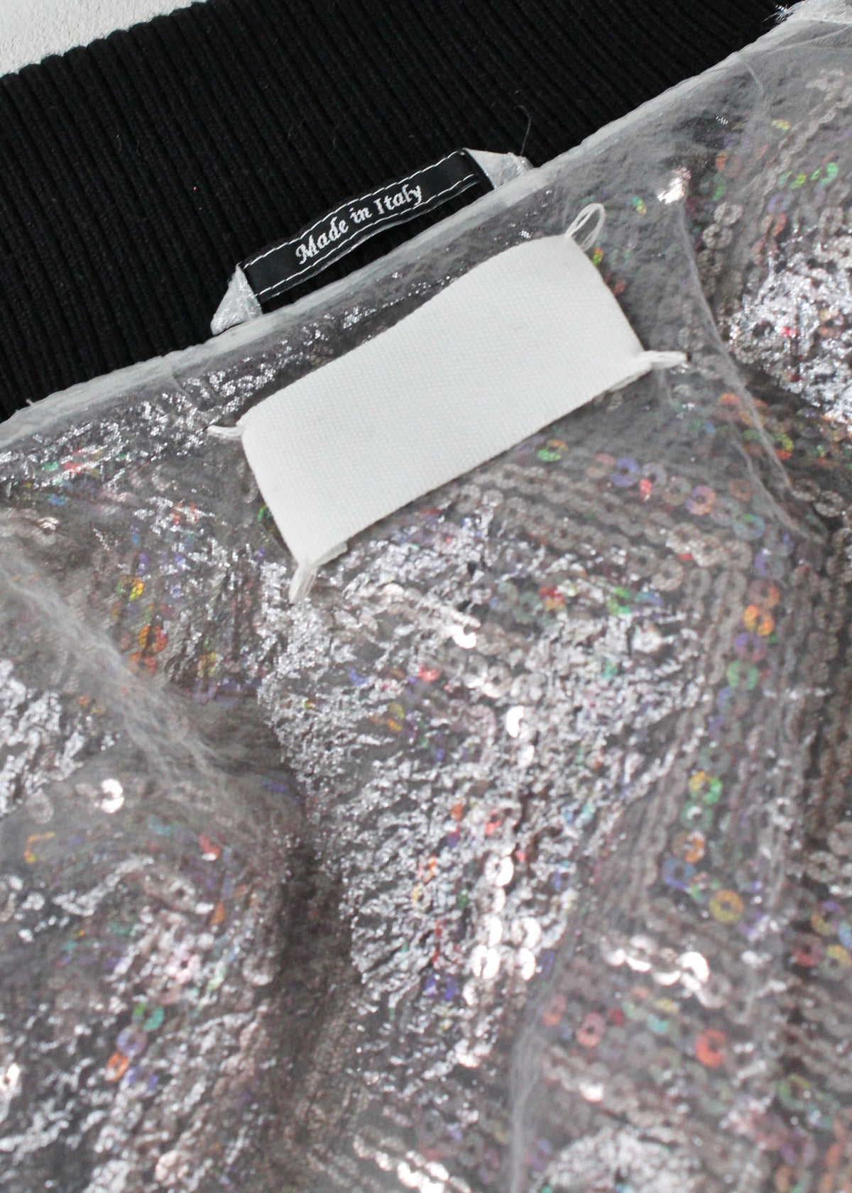 Maison Martin Margiela Multicolored Sequin Bomber Jacket (FW2016)