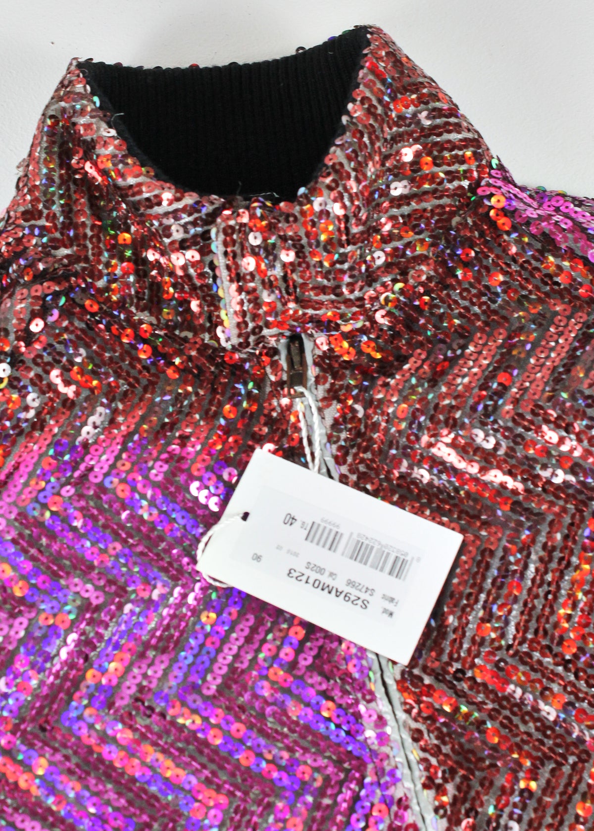 Maison Martin Margiela Multicolored Sequin Bomber Jacket (FW2016)