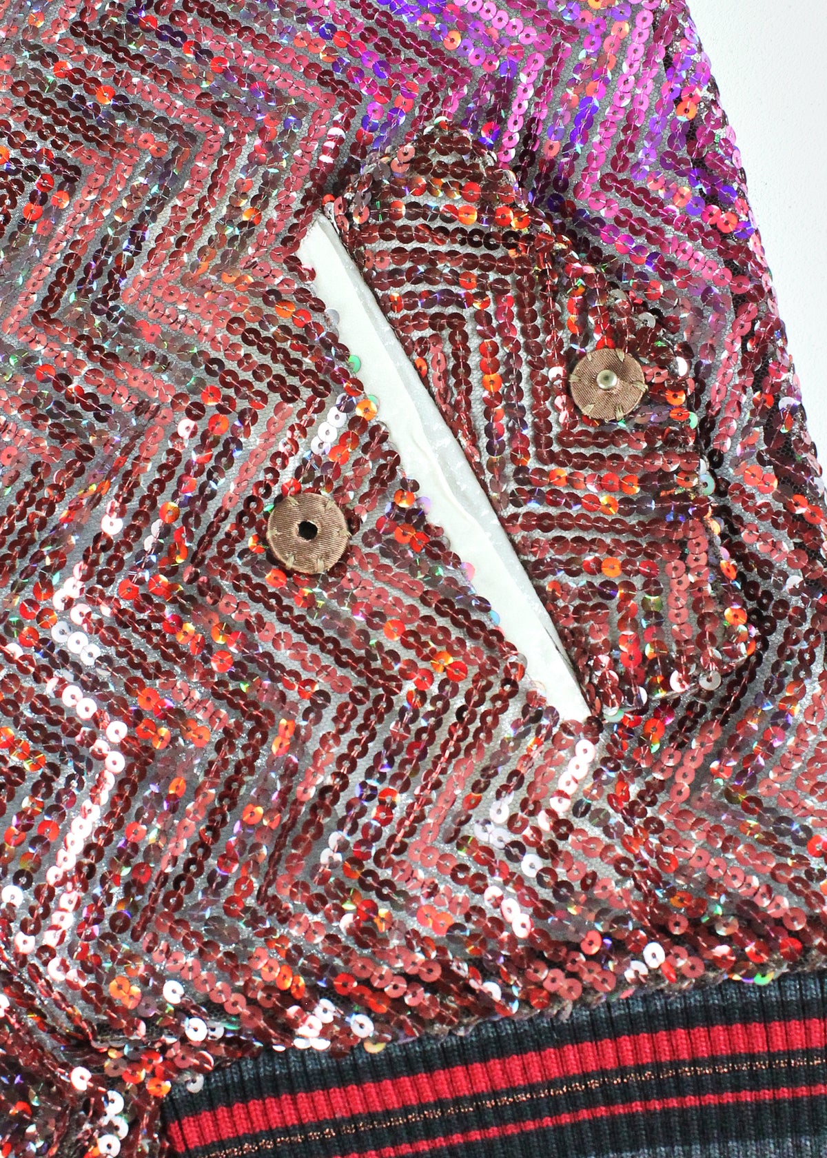 Maison Martin Margiela Multicolored Sequin Bomber Jacket (FW2016)