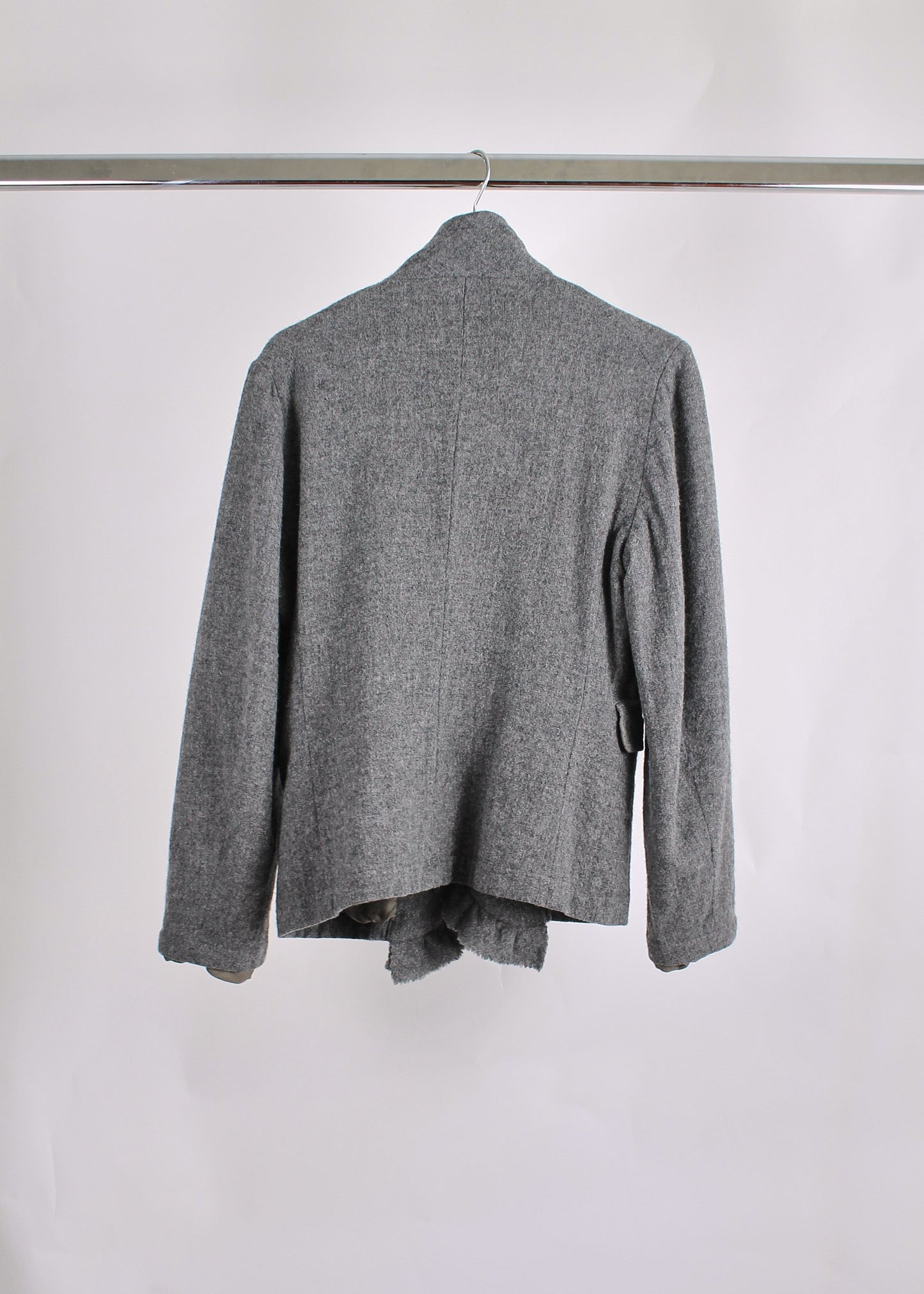 Comme des Garçons Comme des Garçons Grey Ruffles Blazer