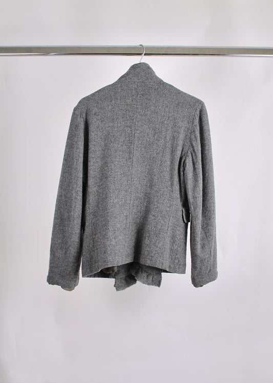 Comme des Garçons Comme des Garçons Grey Ruffles Blazer